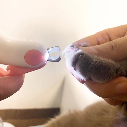 Coupe-ongles professionnel pour chat et chien avec lumière LED