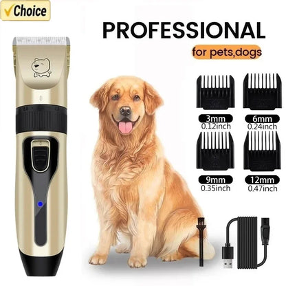 Tondeuse Rechargeable pour Chien  – Coupe de Poils Précise et Silencieuse