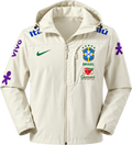 Coupe-vent Brésil crème à capuche