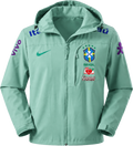 Coupe-vent Brésil vert menthe à capuche